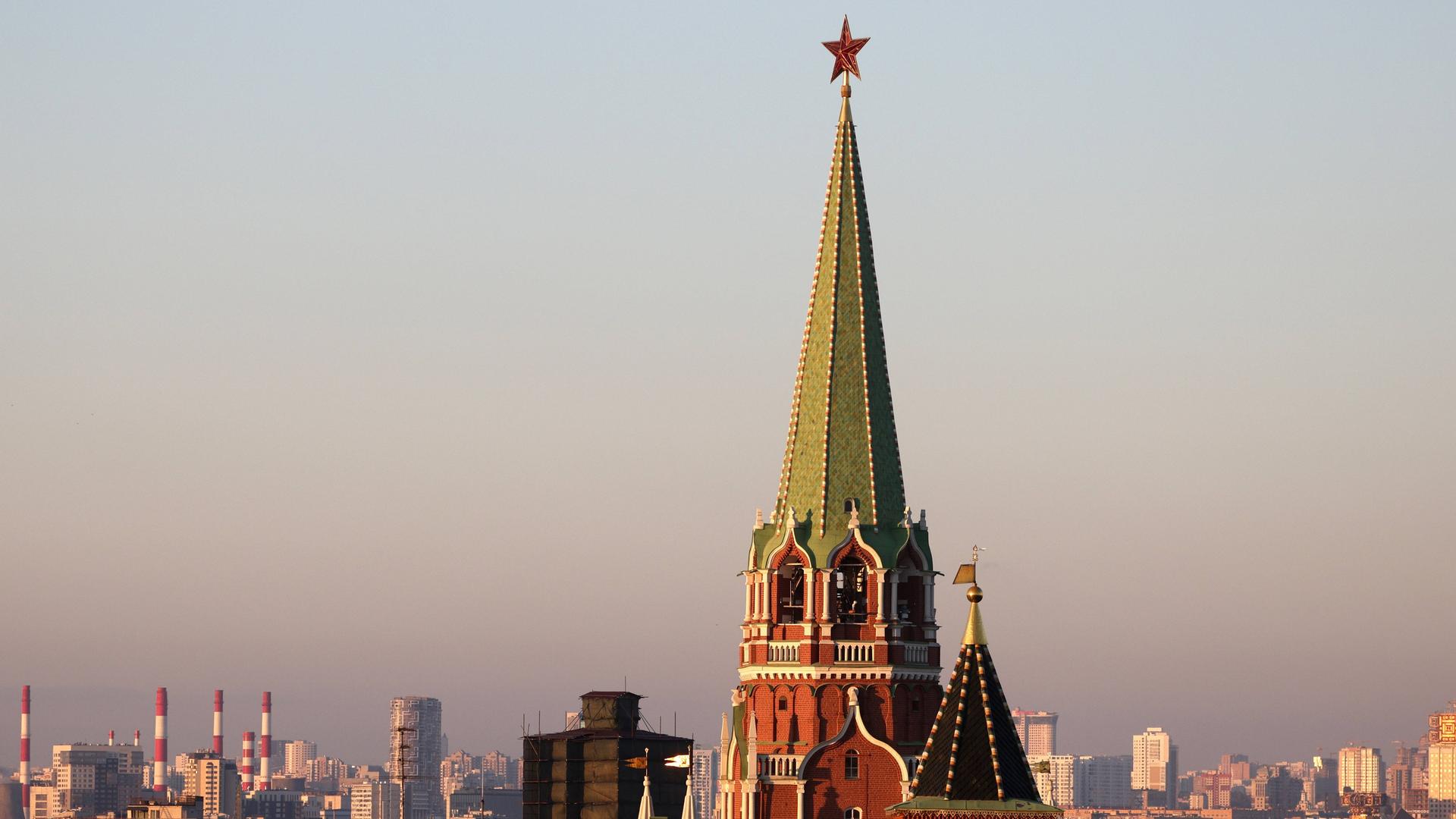 Blick auf den russischen Regierungspalast, den Kreml, am 31. August 2022