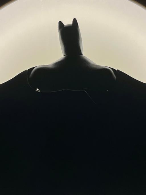 Silhouette der Superheldenfigur Batman