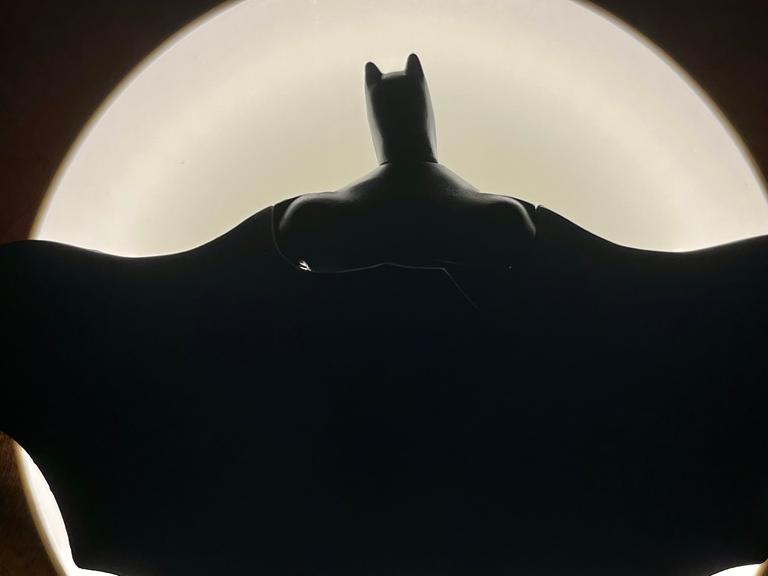 Silhouette der Superheldenfigur Batman
