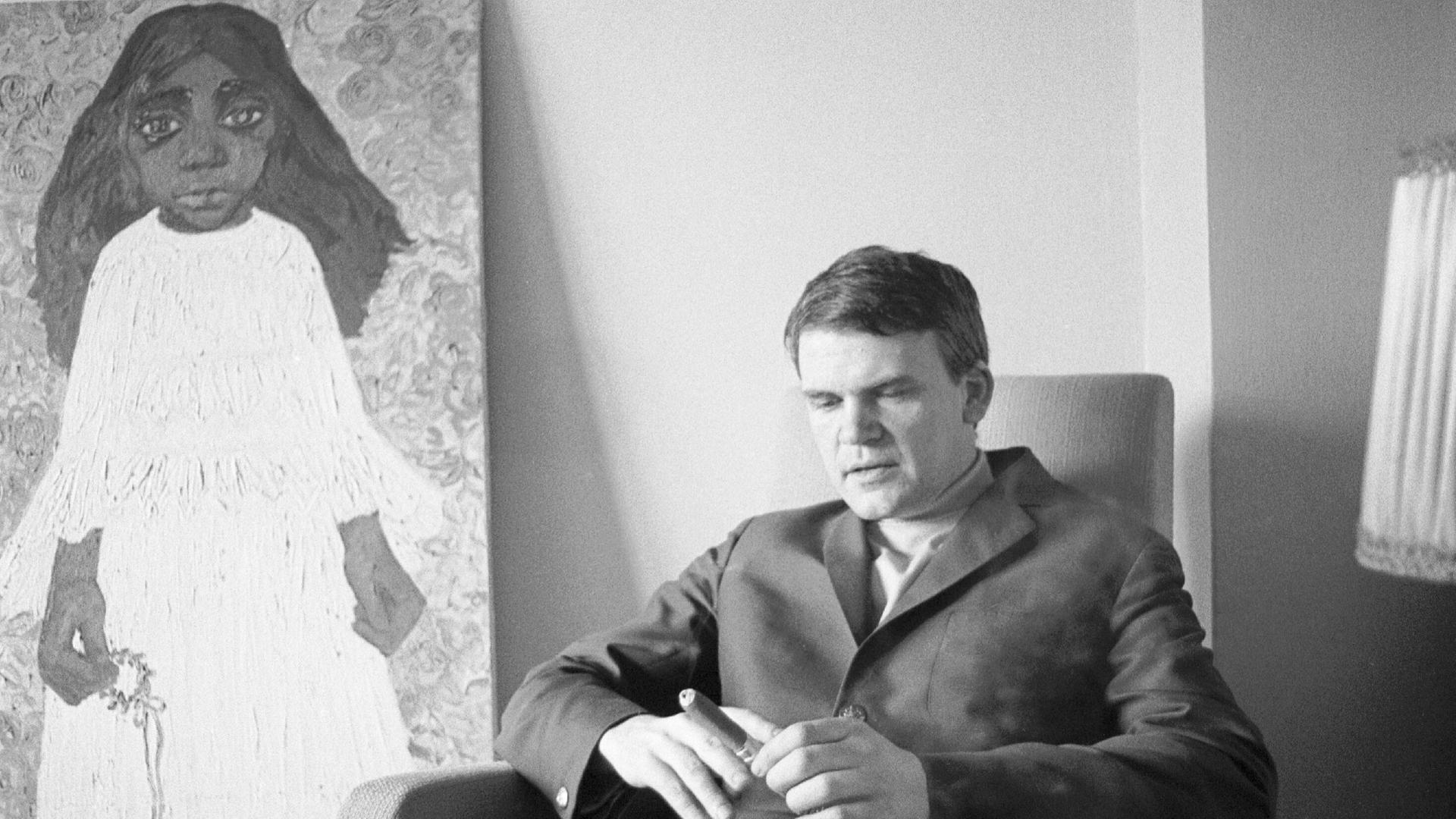 Czech-born writer Milan Kundera is seen in May 1968, in Prague, Czechoslovakia. (CTK Photo/Pavel Vacha) ***EDITORIAL USE ONLY*** Czech-born writer Milan Kundera is seen in May 1968, in Prague, Czechoslovakia. (CTK Photo/Pavel Vacha) ***EDITORIAL USE ONLY***