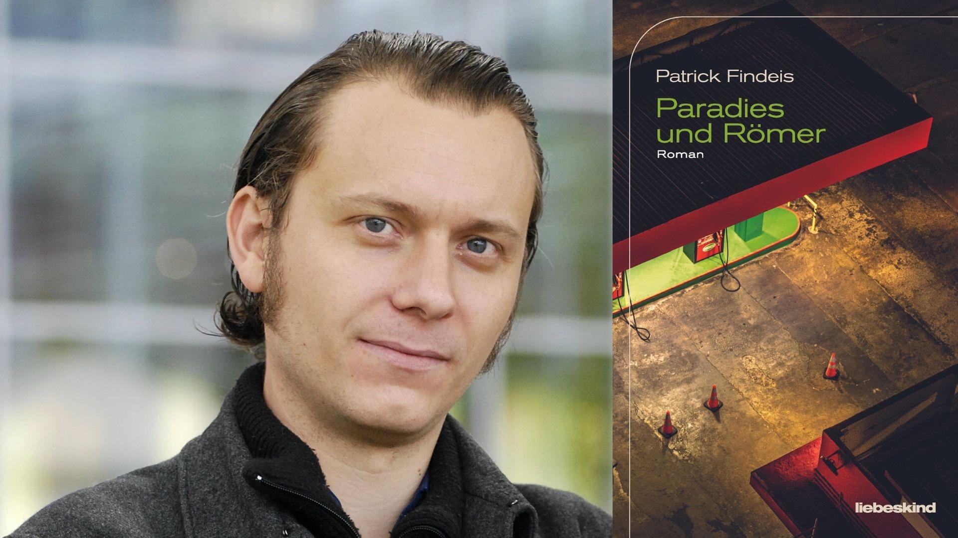 Buchcover und Autorenfoto Patrick Findeis: "Paradies und Römer" Buchcover und Autorenfoto Patrick Findeis: "Paradies und Römer"