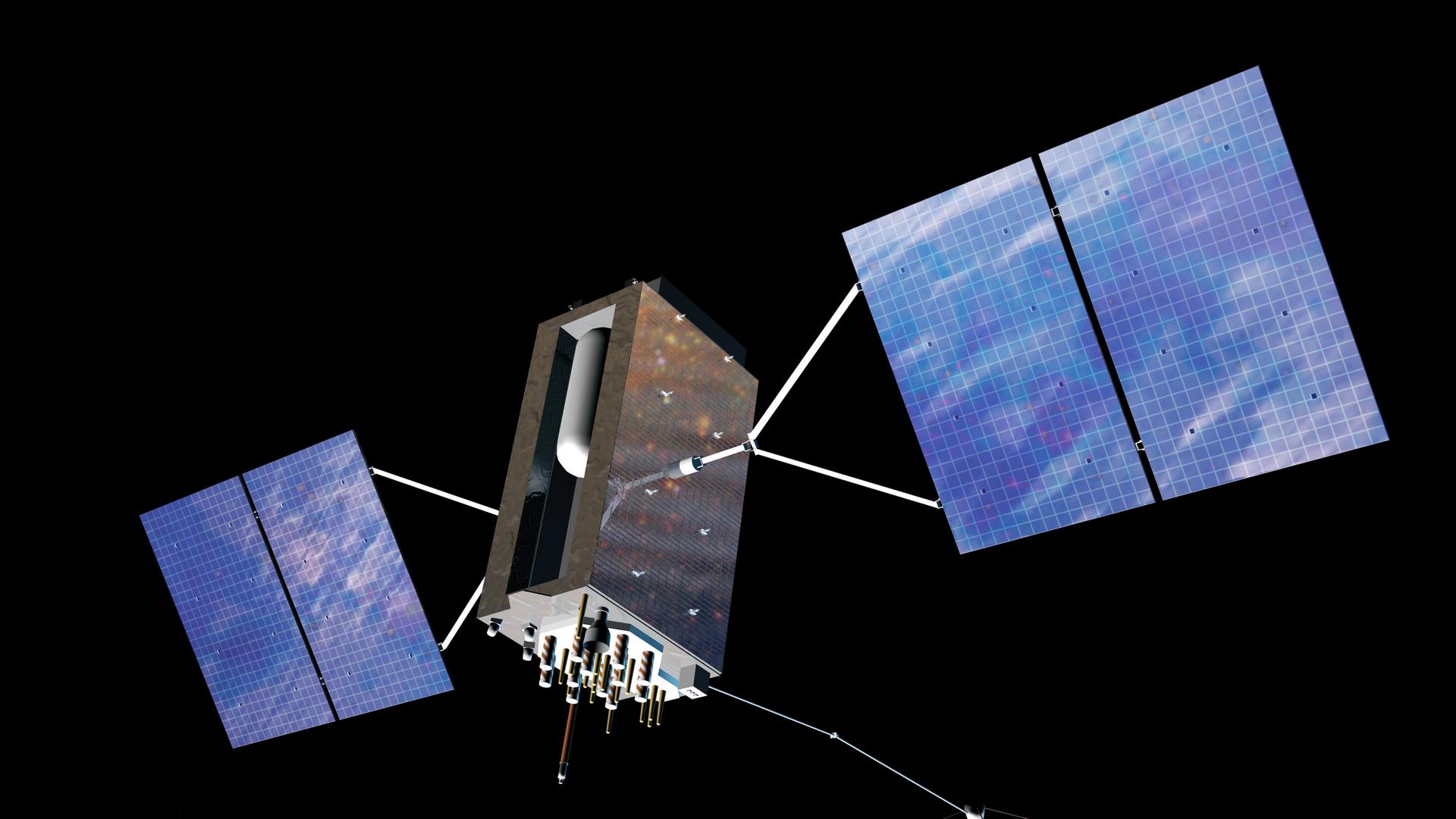 30 GPS-Satelliten kreisen um die Erde – sie sind auch für das Militär von größter Bedeutung. (GPS)