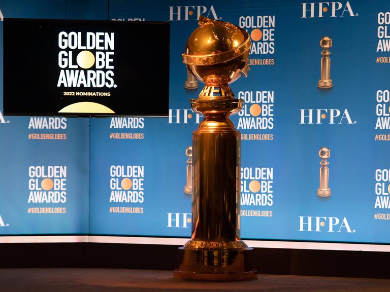 Die Bühne für die Golden Globe Verleihung.  