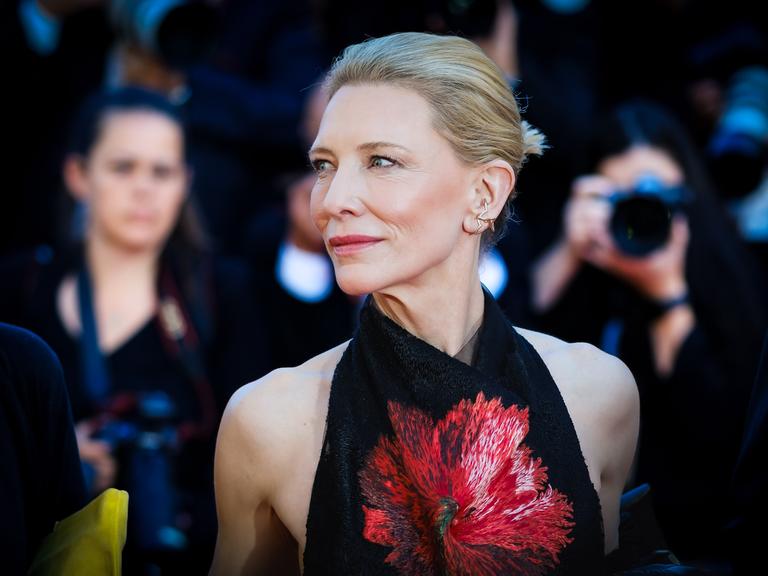 Cate Blanchett auf dem roten Teppich für „Garance“ während der 79. Filmfestspiele von Cannes am Sonntag, dem 17. Mai 2026, im Palais des Festivals in Cannes.