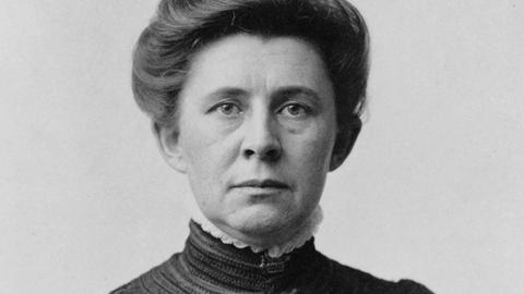 Schwarzweißporträt von Ida M. Tarbell