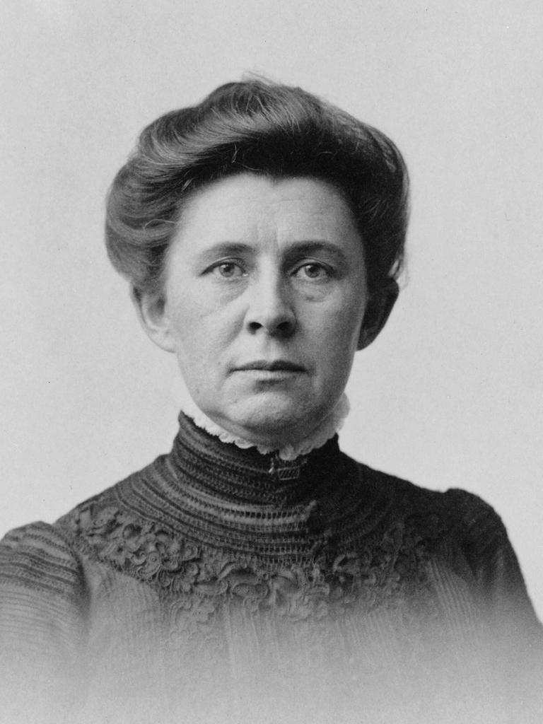 Schwarzweißporträt von Ida M. Tarbell