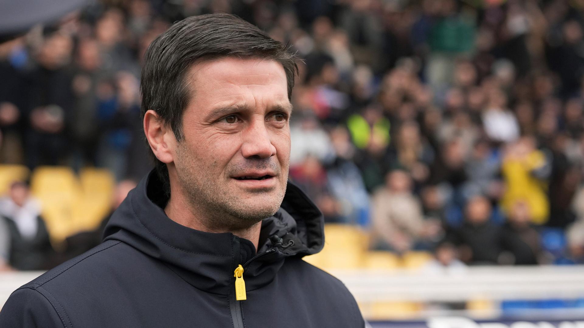 Fußball-Trainer Cristian Chivu im Stadio. Fußball-Trainer Cristian Chivu im Stadio.