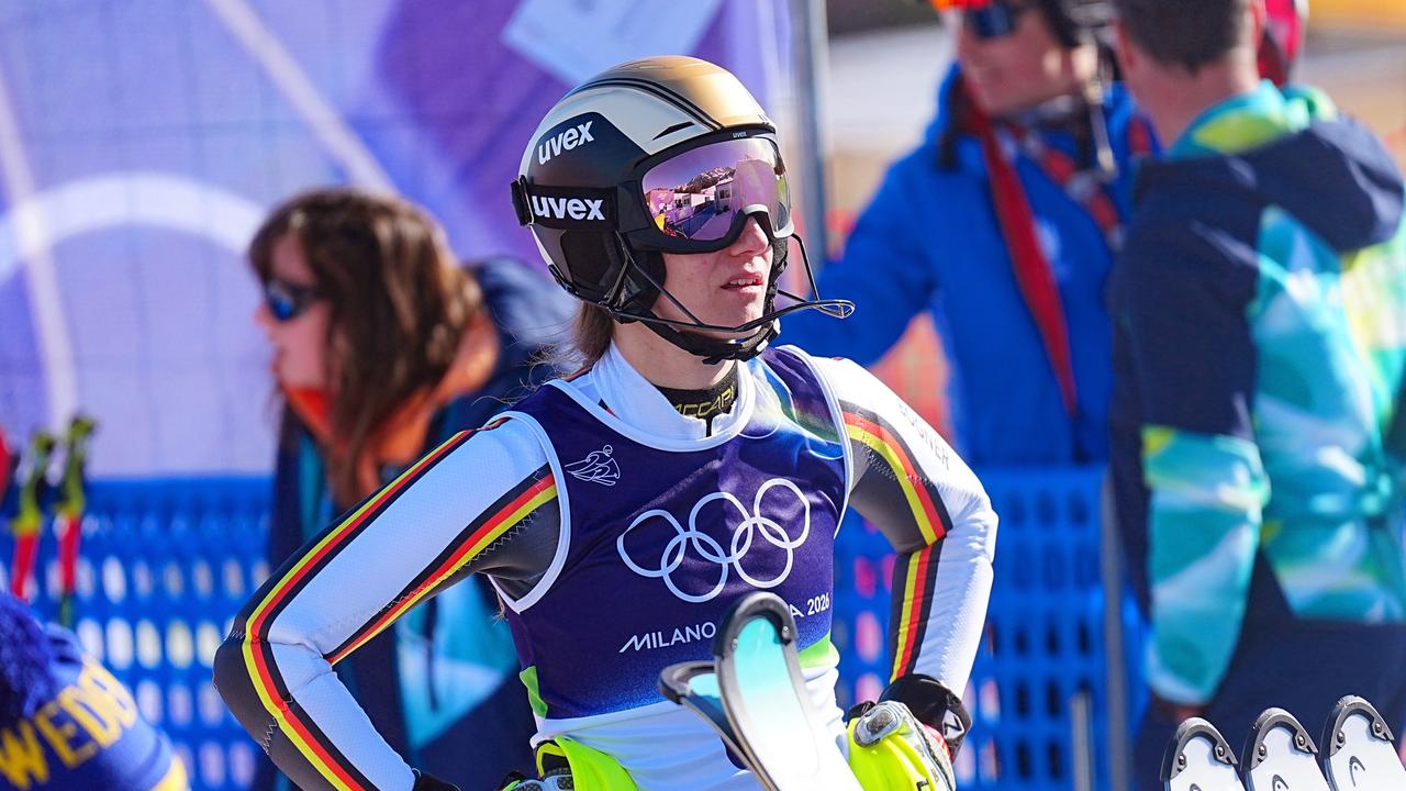 Lena Dürr im Zielbereich. Sie schaut enttäuscht.