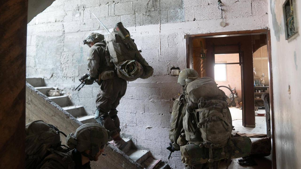 Israel Defense Forces Soldaten kämpfen im Gaza-Streifen