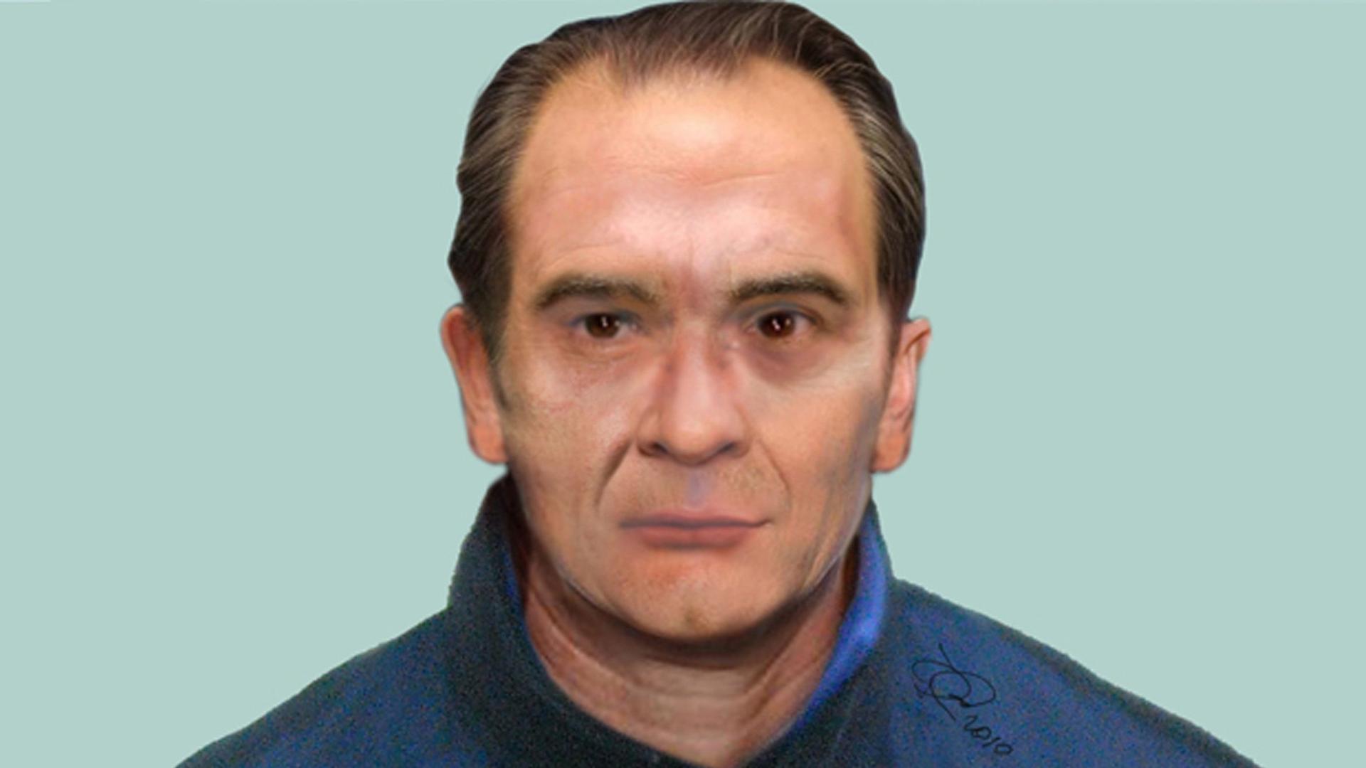 Matteo Messina Denaro ist im Portrait zu sehen. Er trägt eine dunkelblaue Jacke und schaut ernst. Matteo Messina Denaro ist im Portrait zu sehen. Er trägt eine dunkelblaue Jacke und schaut ernst.