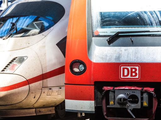 Zwei Loks der Deutschen Bahn