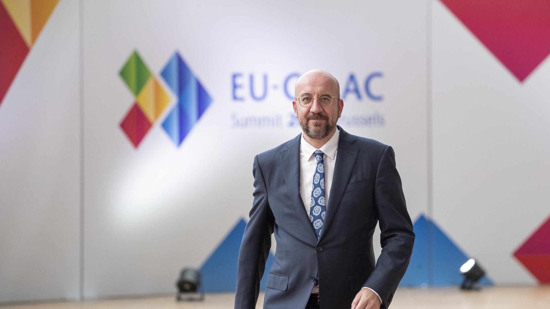 Der Präsident des Europäischen Rates, Charles Michel beim EU-CELAC-Gipfeltreffen in Brüssel. (Archivbild vom 17. Juli 2023)