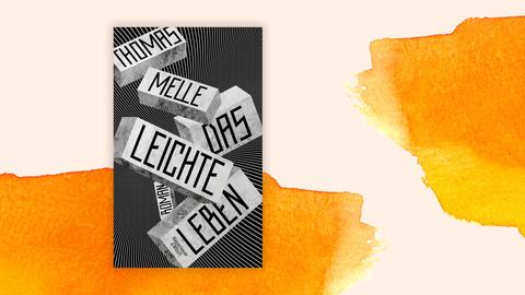 Cover von Thomas Melles Roman „Das leichte Leben". Der Umschlag ist grafisch mit Rechtecken in schwarzweiß gestaltet.