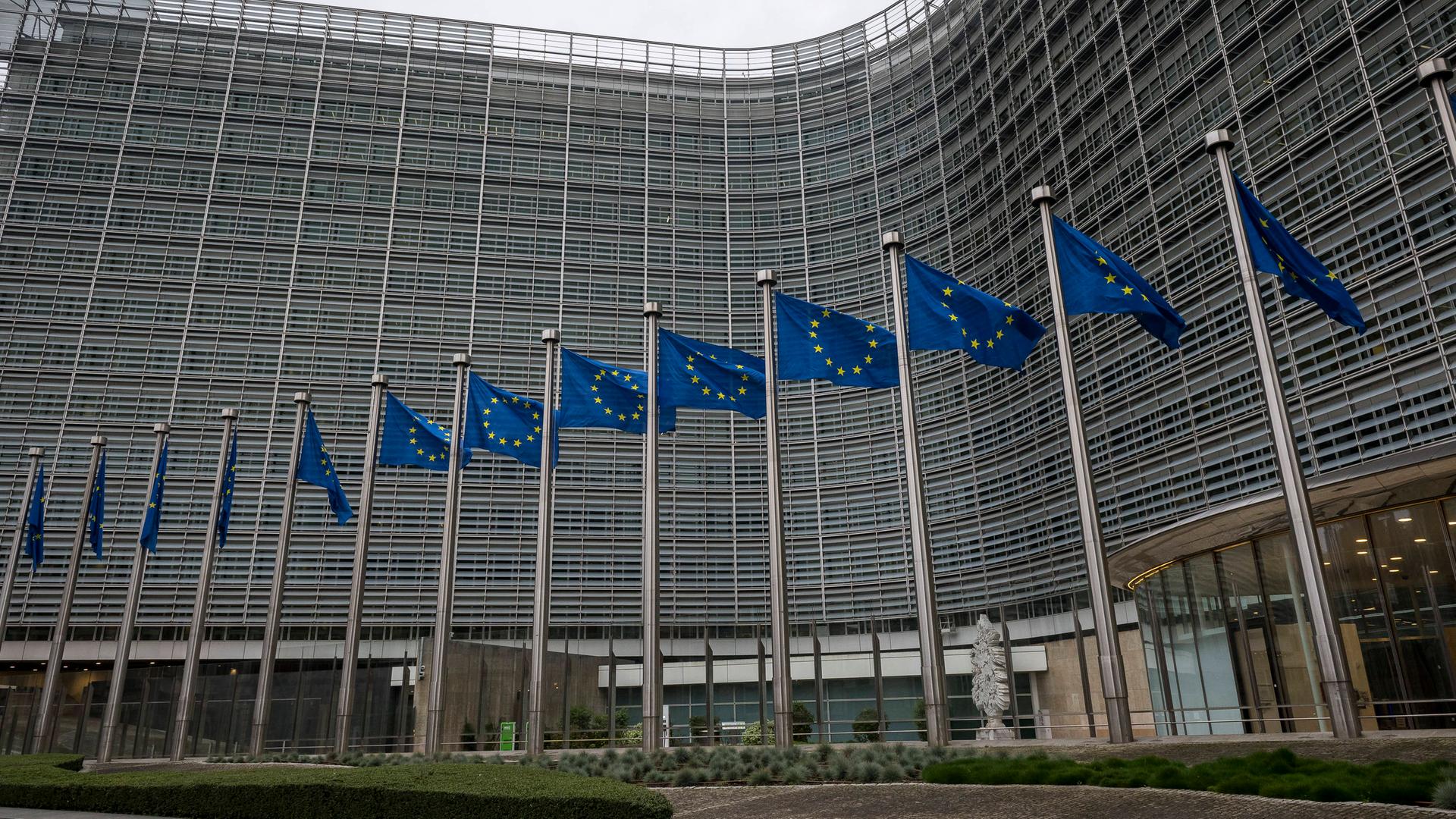 Außenansicht des Hauptquartiers der Europäischen Kommission in Brüssel.