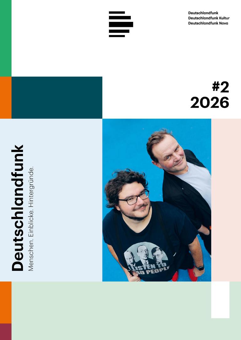 Cover der Deutschlandfunk Broschüre, Ausgabe 02/2026 Cover der Deutschlandfunk Broschüre, Ausgabe 02/2026