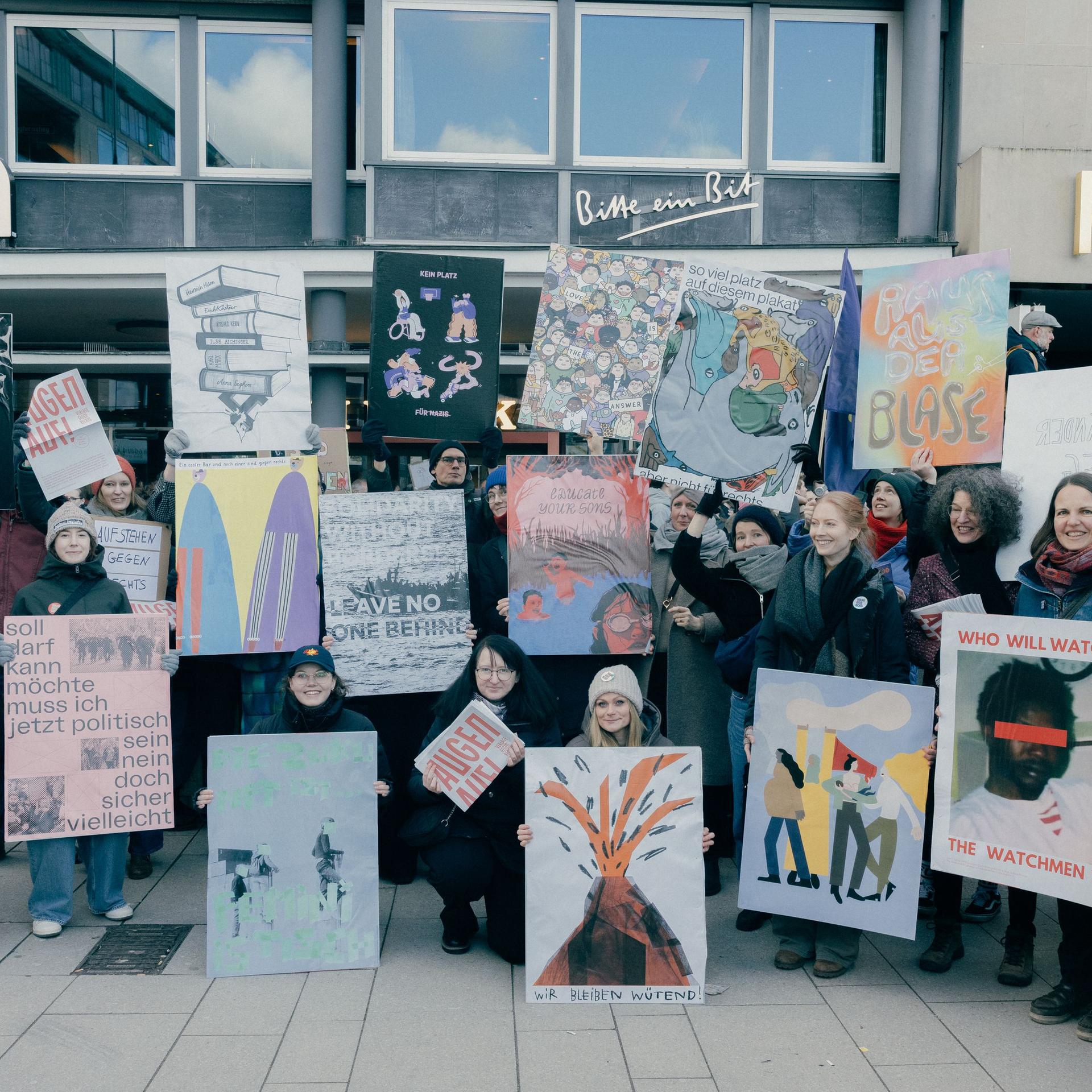 Verlage gegen Rechts - Kreativ positionieren mit Plakaten