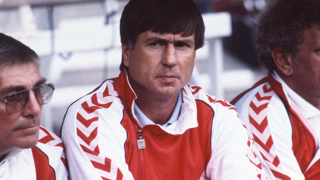 Josef Sepp Piontek, hier als Trainer der Dänischen Fussball-Nationalmannschaft