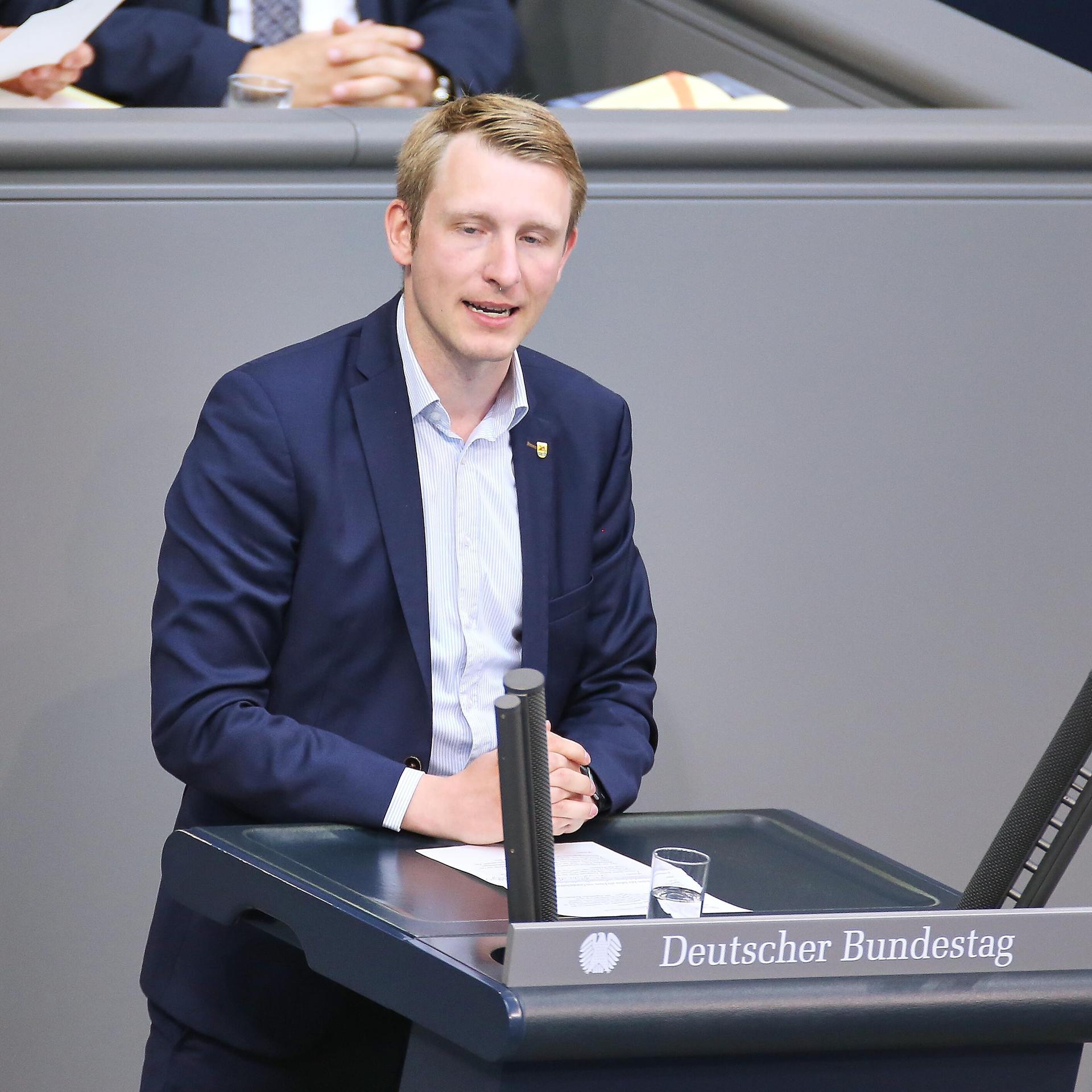 Truels Reichardt, SPD, spricht im Bundestag 