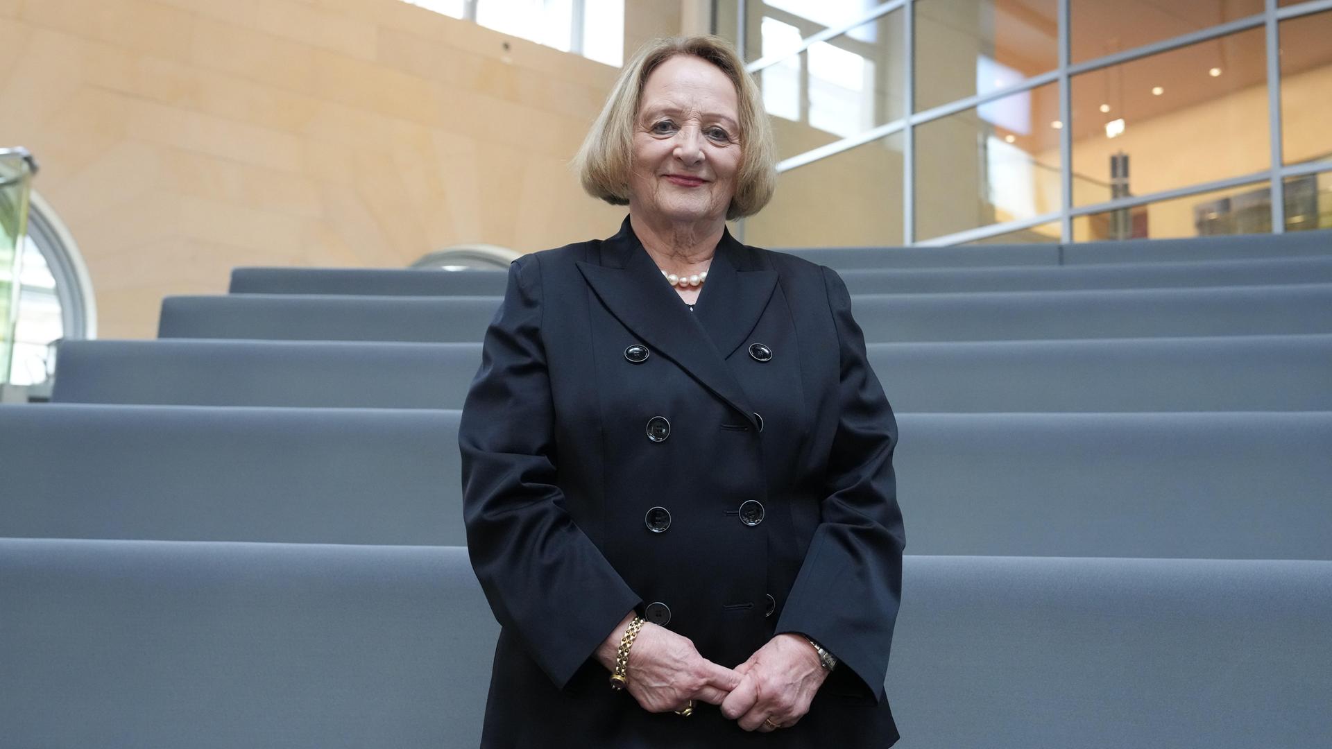 Sabine Leutheusser-Schnarrenberger auf der Tribuene beim offiziellen Trauerstaatsakt des Bundestages anlässlich des Todes von Dr. Rita Suessmuth, Berlin, 24.02.2026 Sabine Leutheusser-Schnarrenberger auf der Tribuene beim offiziellen Trauerstaatsakt des Bundestages anlässlich des Todes von Dr. Rita Suessmuth, Berlin, 24.02.2026