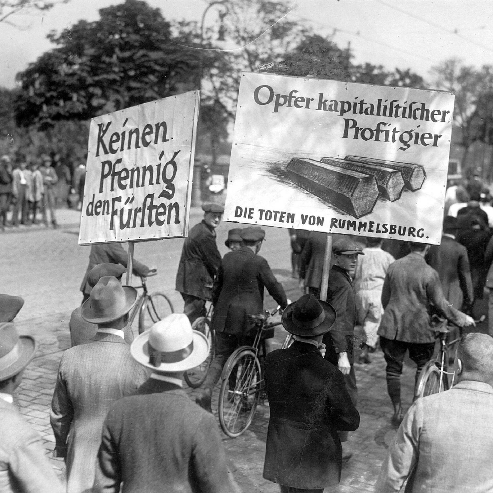 Volksentscheid - „Kein Pfennig den Fürsten!“