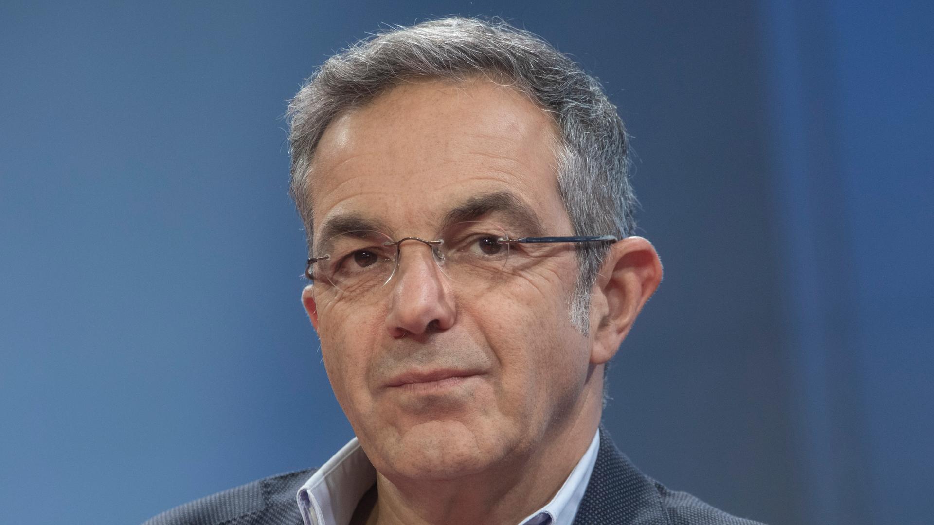 Der Schriftsteller Navid Kermani am 17. Oktober 2025 in Frankfurt bei der Buchmesse Der Schriftsteller Navid Kermani am 17. Oktober 2025 in Frankfurt bei der Buchmesse