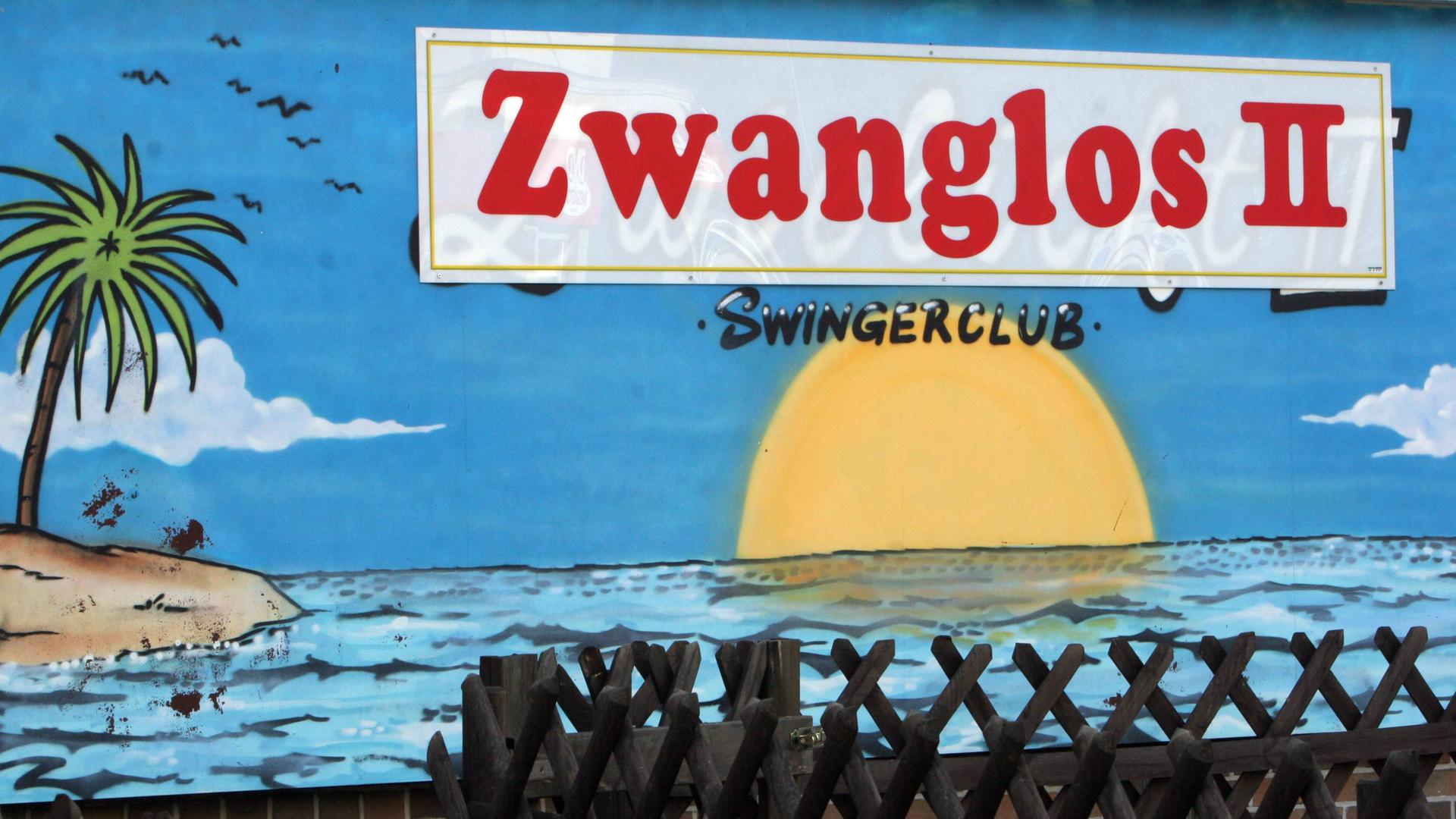 "Zwanglos II" Schild am Swingerclub in Berlin-Schöneberg, 2006, 