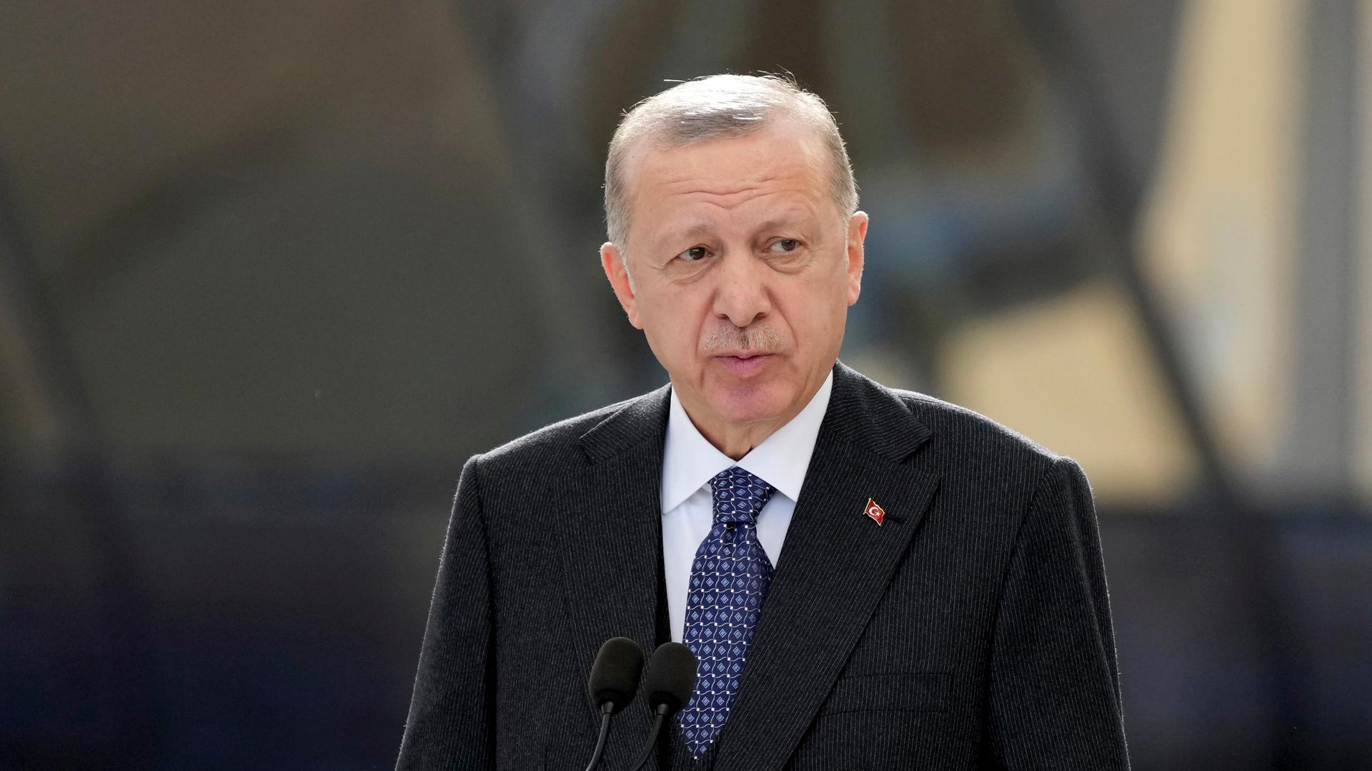 Zu sehen ist der türkische Präsident Erdogan. Zu sehen ist der türkische Präsident Erdogan.