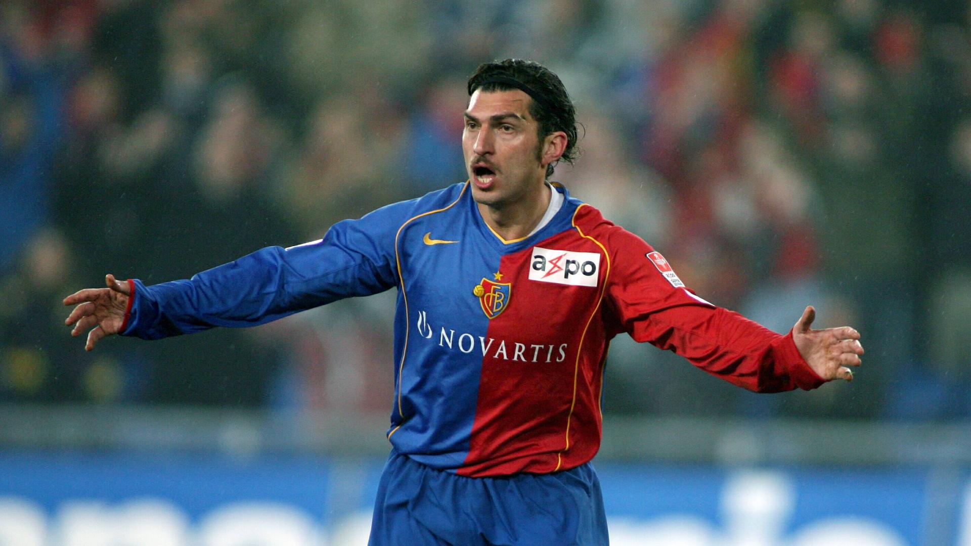 Mikheil Kavelashvili bei der Super League 2005/2006 für den 1. FC Basel (Archivbild 2006)