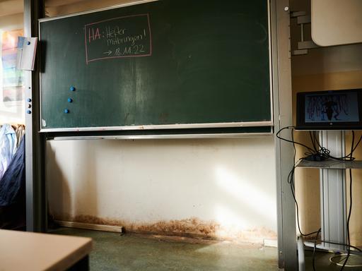 Im Keller des Gymnasiums am Europasportpark (GESP) steigt der Schimmel. Dem Gymnasium droht wegen ausbleibender Sanierung die Schließung.