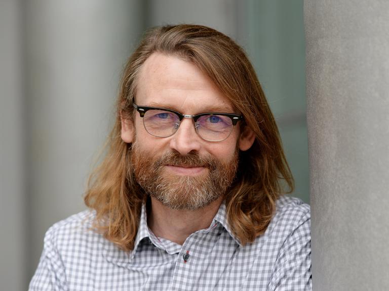 Christoph Peters auf der Frankfurter Buchmesse, in Frankfurt/Main (Hessen).