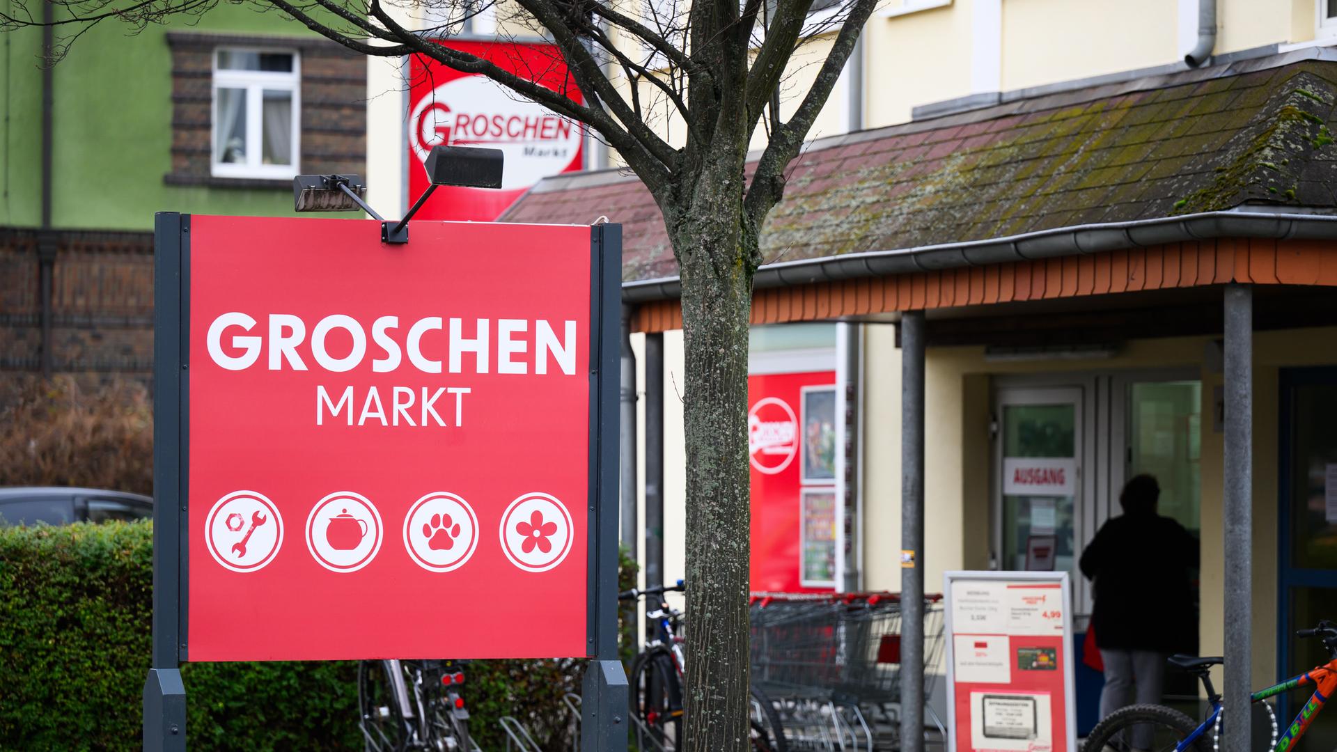 Blick auf einen Groschen-Markt Blick auf einen Groschen-Markt