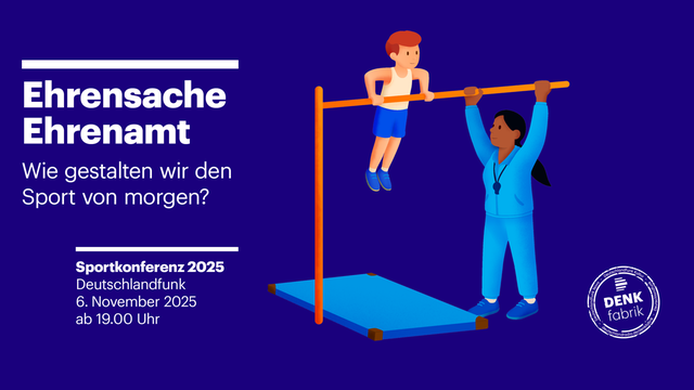 Sportkonferenz 2025 beim Deutschlandfunk. "Ehrensache Ehrenamt - Wie gestalten wir den Sport von morgen?" Veranstaltung am 6. November 2025 in Köln