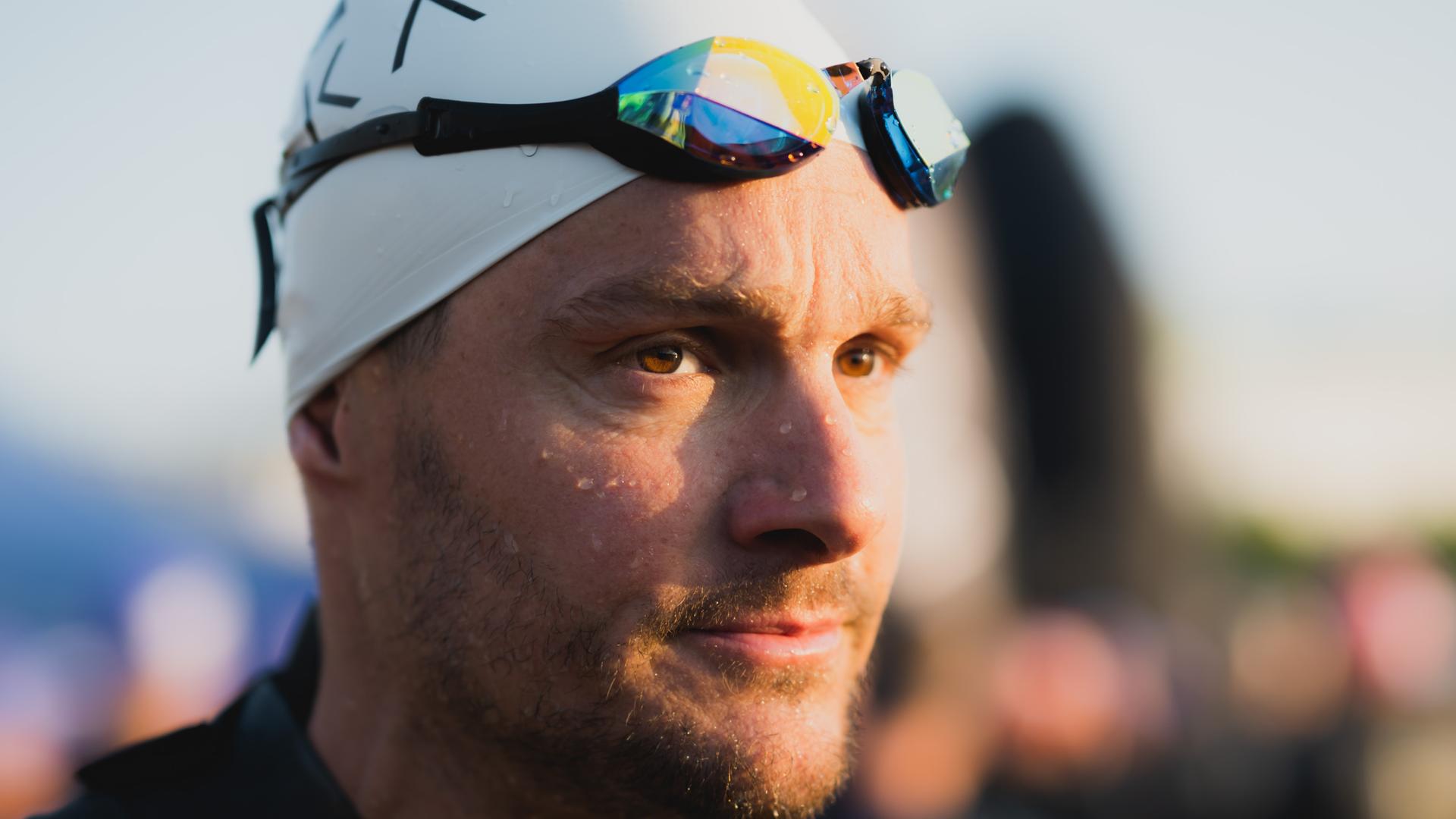 Der Triathlet Jan Frodeno beim Ironman in Hamburg 