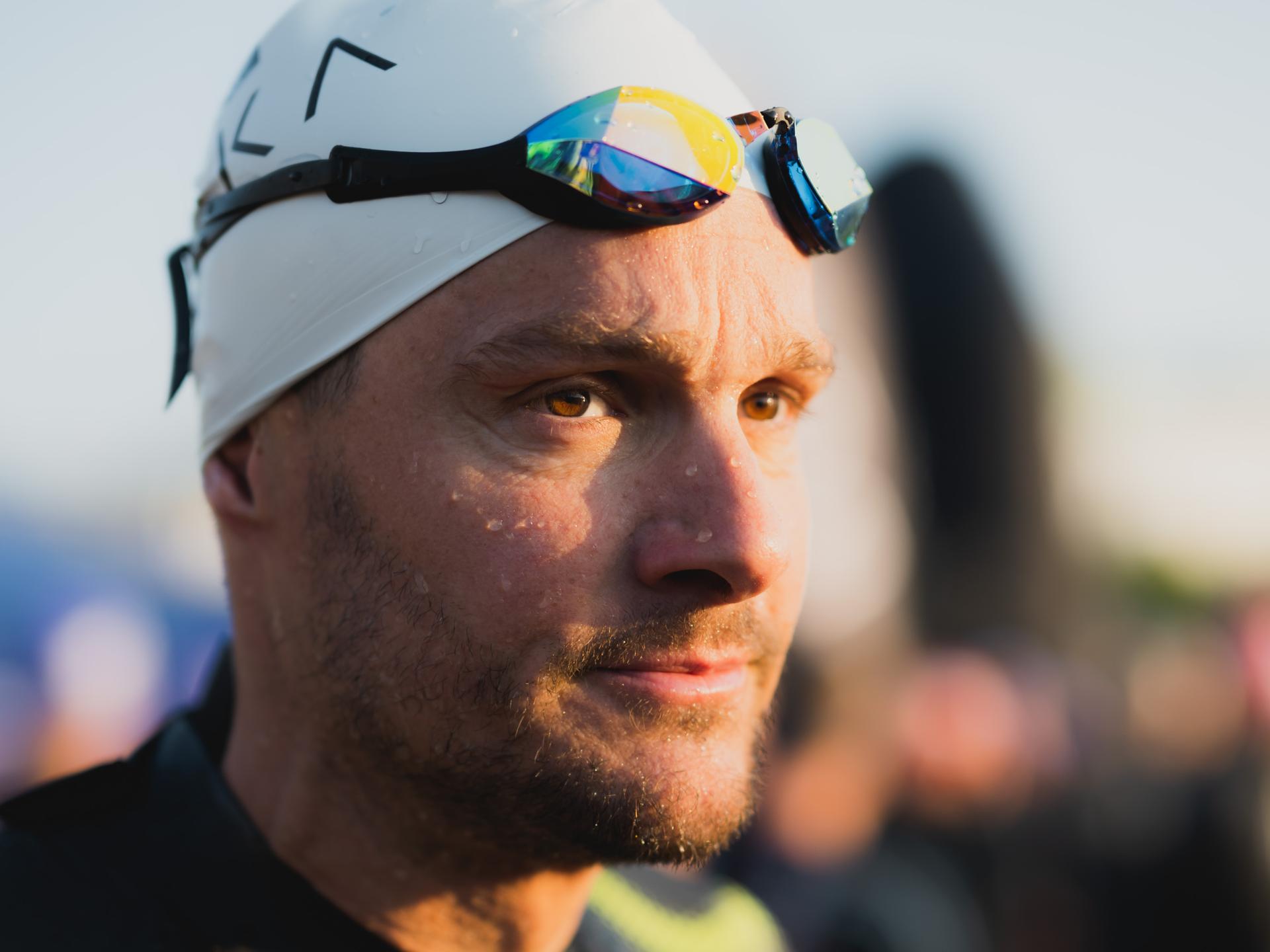 Der Triathlet Jan Frodeno beim Ironman in Hamburg 