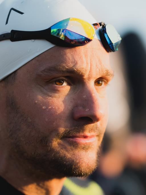 Der Triathlet Jan Frodeno beim Ironman in Hamburg 