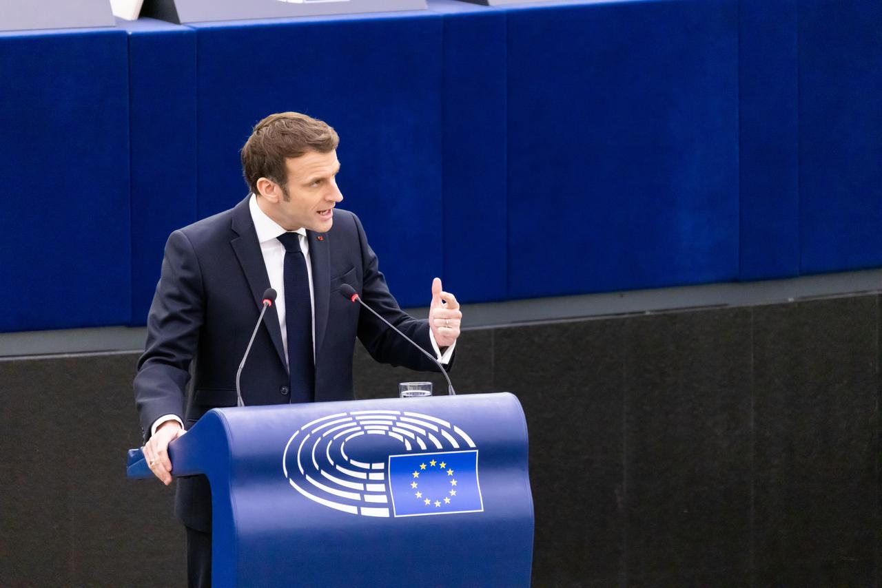 Emmanuel Macron im Europäischen Parlament (Archivbild)