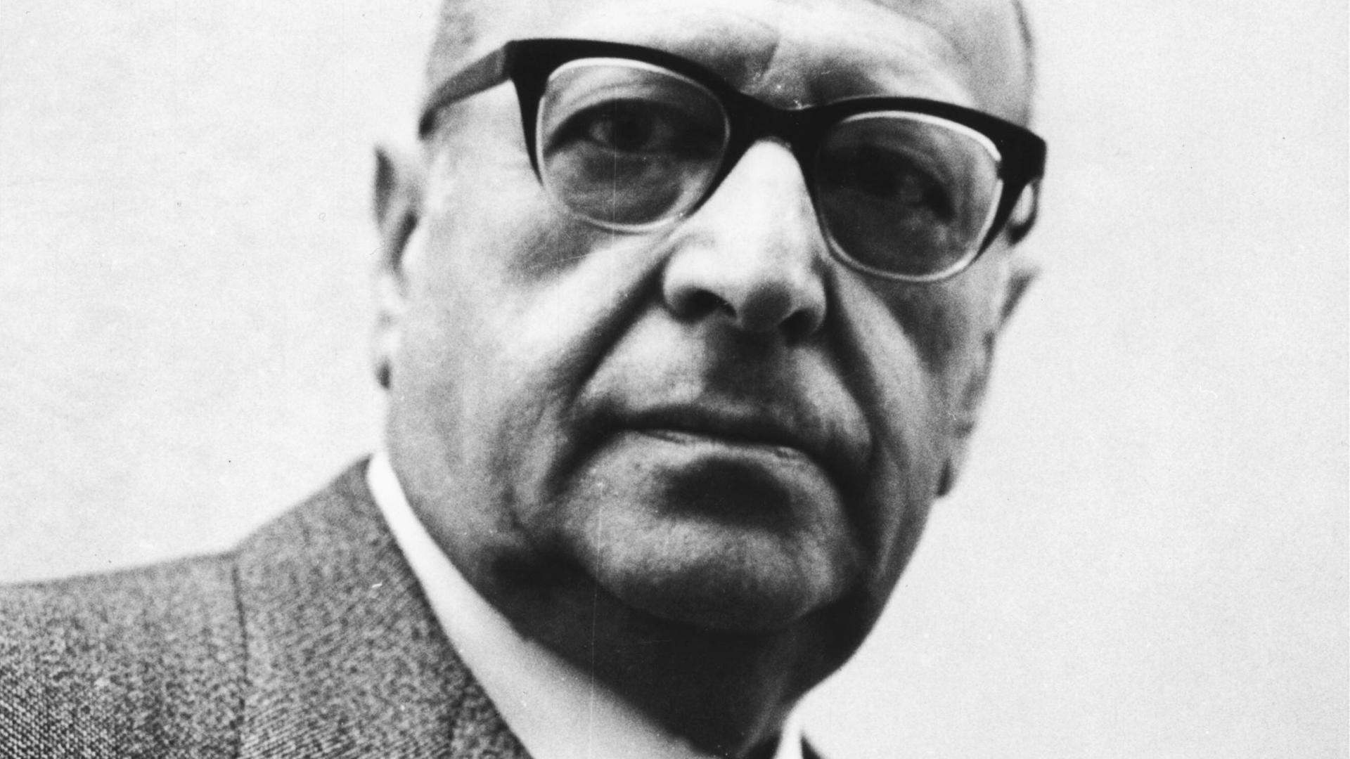 Porträt des Philosophen und Soziologen Max Horkheimer, ca. 1960