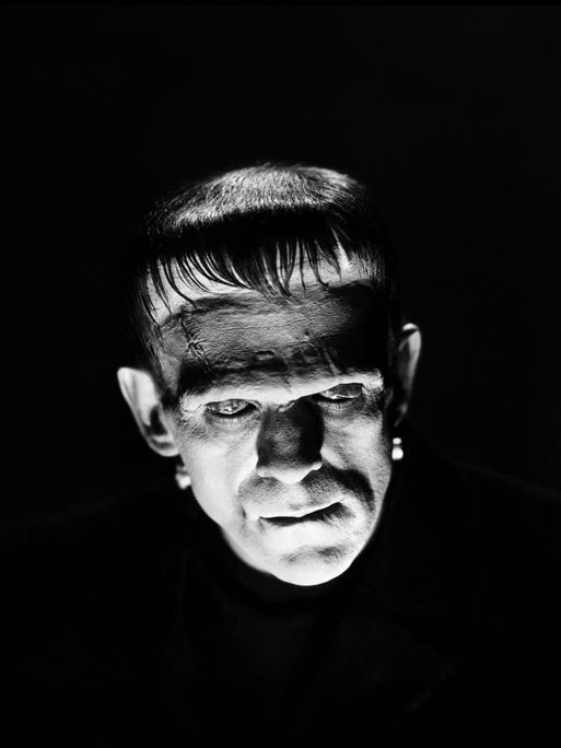 Frankensteins Monster in schwarzweiß