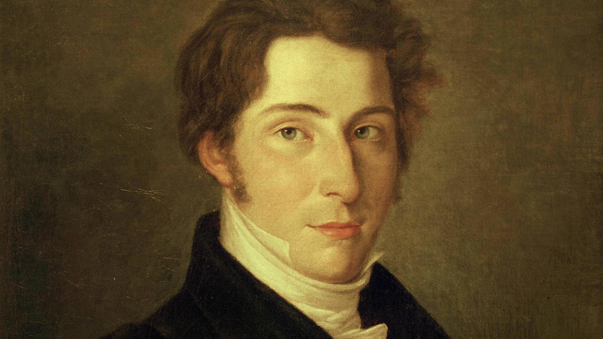 Gemälde von Carl Maria von Weber gezeichnet von Carl Christian Vogel von Vogelstein