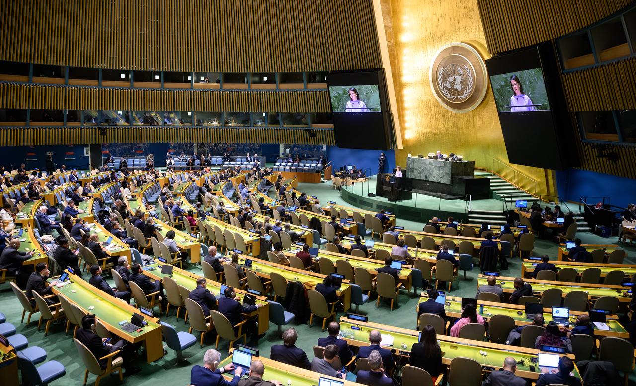 Eine Sitzung der UNO-Vollversammlung in New York