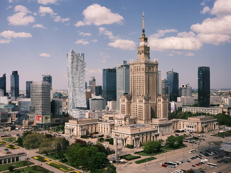 Der Kultur- und Wissenschaftspalast in Warschau.