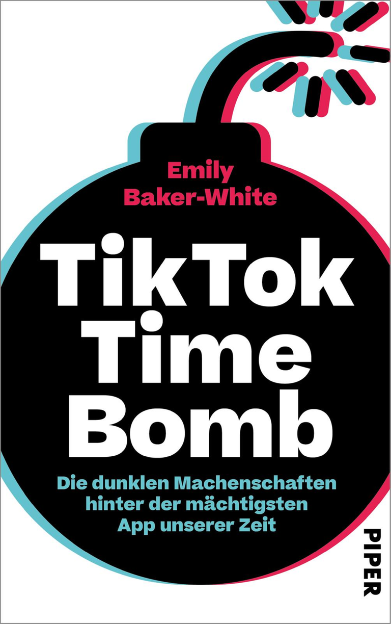 Buchcover von Emily Baker-Whites „TikTok Time Bomb“ Buchcover von Emily Baker-Whites „TikTok Time Bomb“