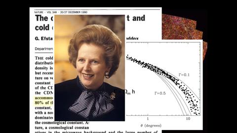 Der Kosmologe George Efstathiou erzählte auf einer Fachtagung von seiner denkwürdigen Begegnung mit Margaret Thatcher.