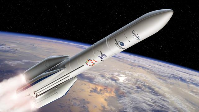 Bislang noch eine Illustration: Europas Ariane 6 beim Flug ins All 