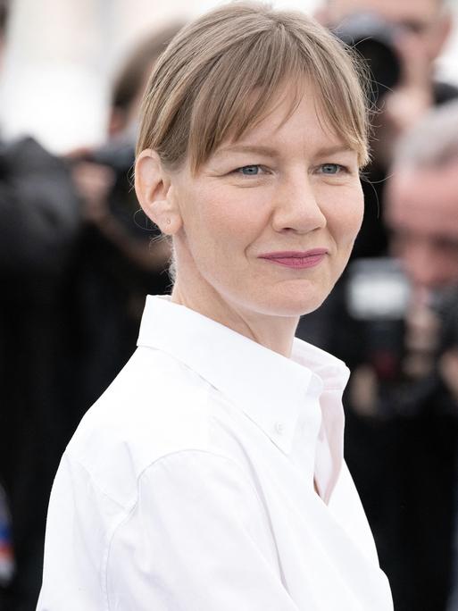 Sandra Hüller bei der Vorstellung von "The Zone of Interest" beim Cannes-Film-Festival 2023.