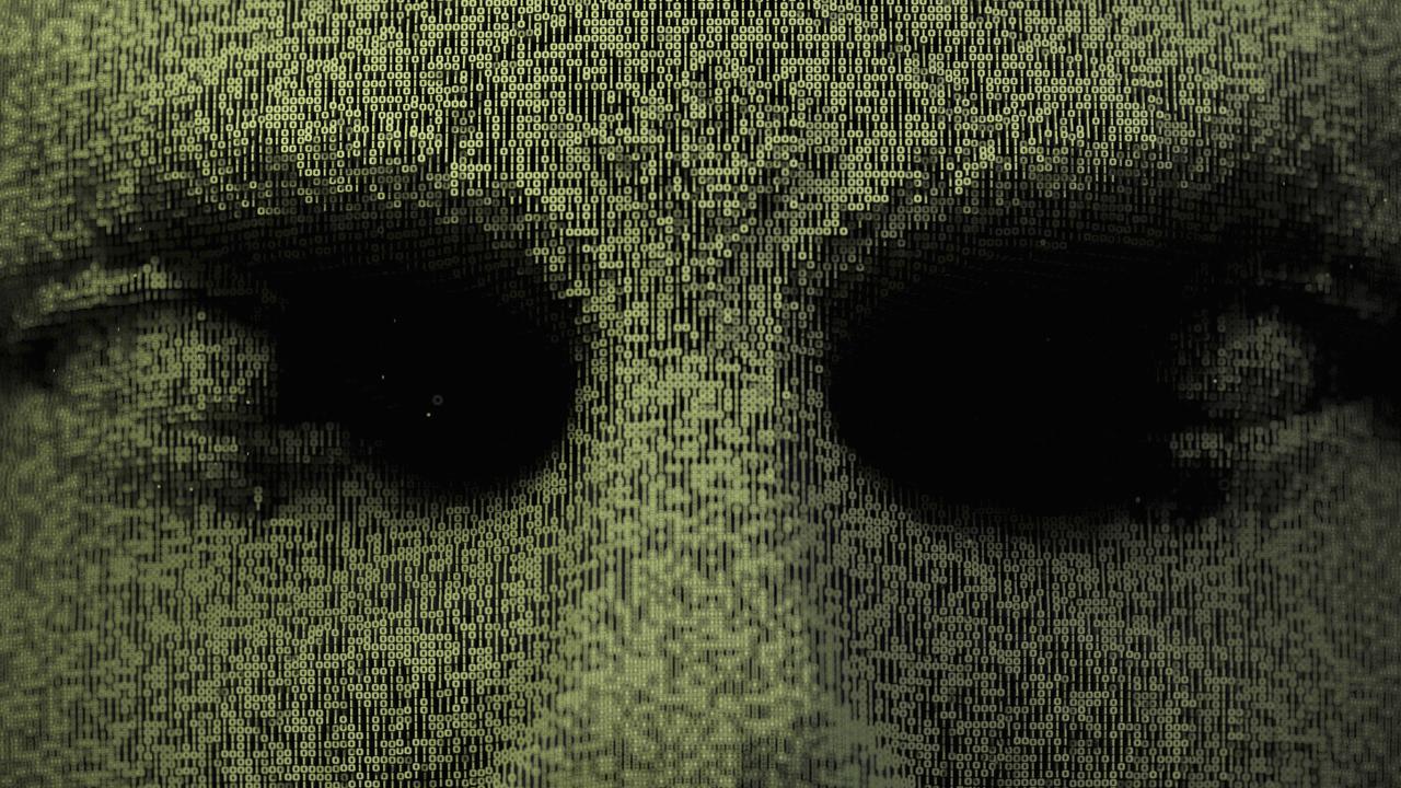 Ilustration zu Künstlicher Intelligenz: dreidimensionale Augen im Binärcode.