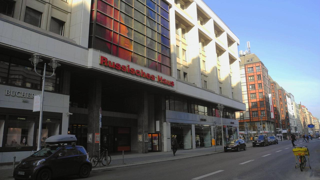 Das Russische Haus der Wissenschaft und Kultur in der Friedrichstrasse in Berlin.
