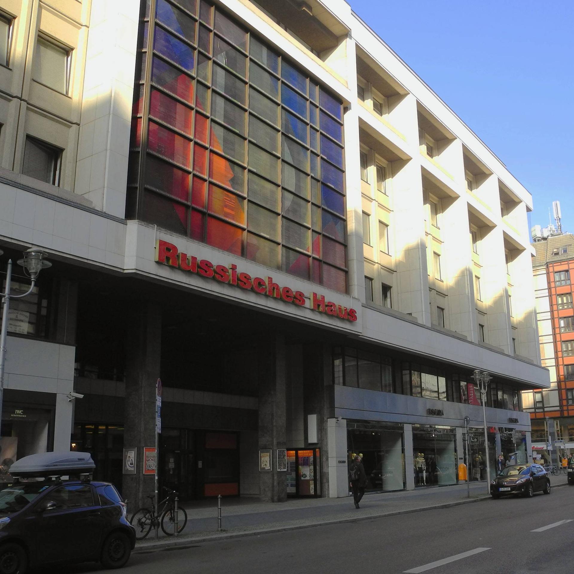 Das Russische Haus der Wissenschaft und Kultur in der Friedrichstrasse in Berlin.