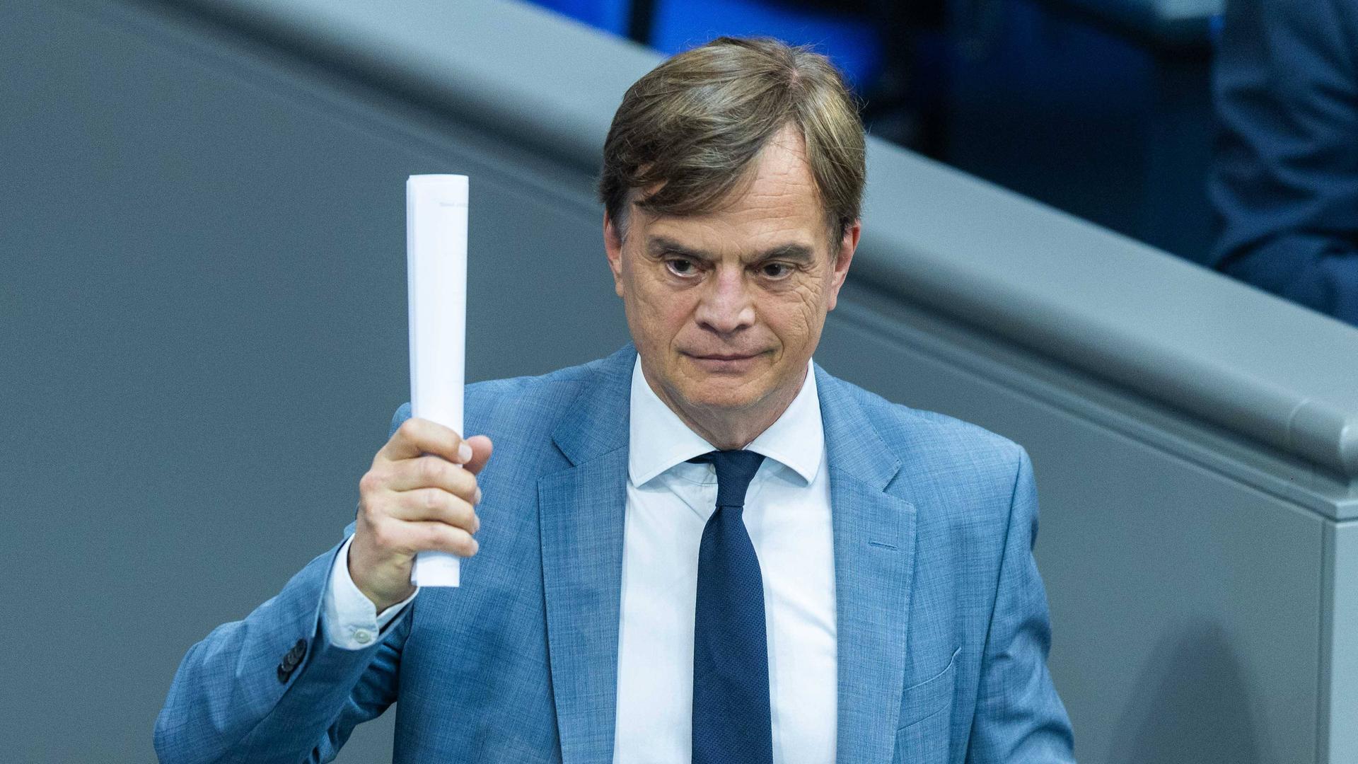 Bernd Baumann als parlamentarischer Geschäftsführer der AFD bei der 80. Sitzung des Deutschen Bundestages am 21.05.2026 im Plenarsaal des Reichstagsgebäudes Bernd Baumann als parlamentarischer Geschäftsführer der AFD bei der 80. Sitzung des Deutschen Bundestages am 21.05.2026 im Plenarsaal des Reichstagsgebäudes