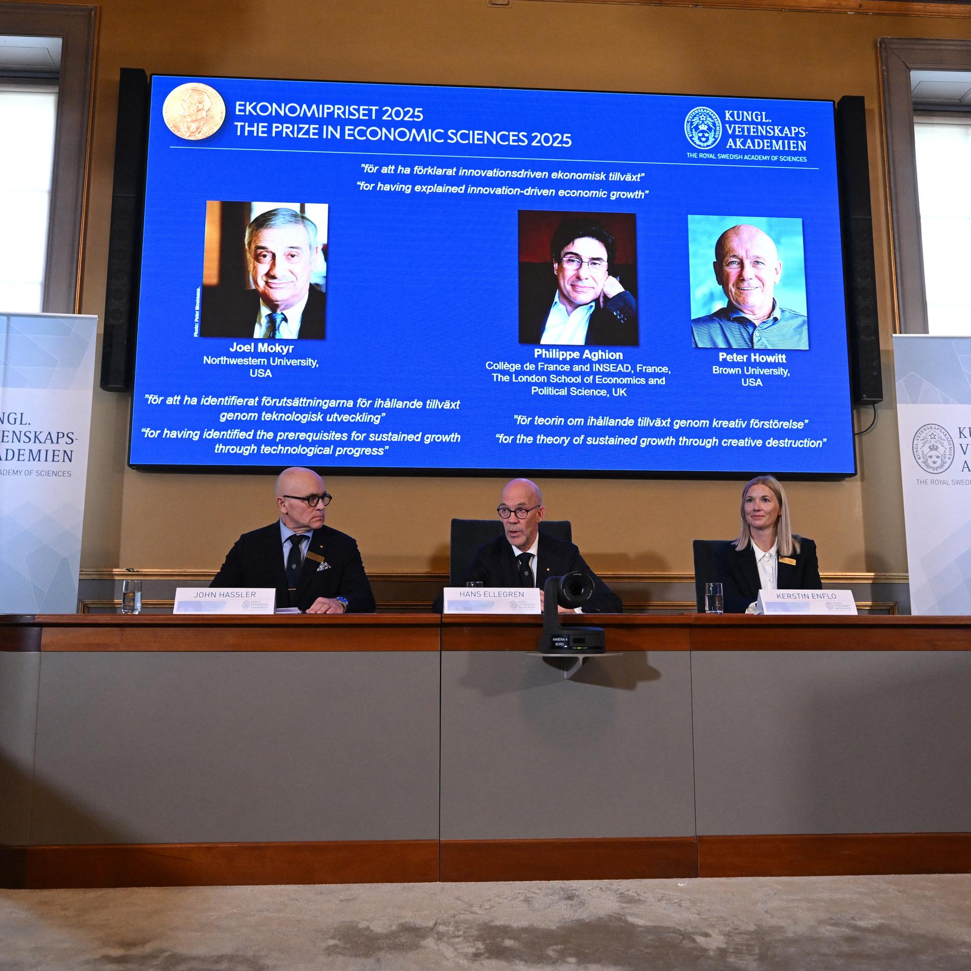 Stockholm - Wirtschaftsnobelpreis für Forschungen zu innovationsgetriebenem Wachstum